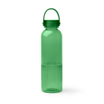 Geriffelte Trinkflasche aus recyceltem Kunststoff mit Tropfschutz, 550 ml farbe grün zweite Ansicht