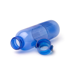 Geriffelte Trinkflasche aus recyceltem Kunststoff mit Tropfschutz, 550 ml farbe köngisblau erste Detailansicht