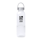 Geriffelte Trinkflasche aus recyceltem Kunststoff mit Tropfschutz, 550 ml Hauptansicht