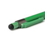 Aluminium-Kugelschreiber mit Touchpen und blauer Tinte farbe grün zweite Detailansicht