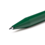 Kugelschreiber aus Aluminium mit matter Oberfläche, Jumbo-Mine und blauer Tinte farbe grün erste Detailansicht