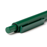 Kugelschreiber aus Aluminium mit matter Oberfläche, Jumbo-Mine und blauer Tinte farbe grün zweite Detailansicht