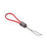 Schlüsselanhänger mit USB-C-Ladekabel, 60 W und Datenübertragung farbe rot erste Gebrauchsansicht
