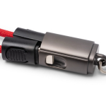Schlüsselanhänger mit USB-C-Ladekabel, 60 W und Datenübertragung farbe rot zweite Detailansicht