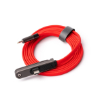 USB-C-Ladekabel mit klappbarer Handyhalterung, 60 W farbe rot erste Gebrauchsansicht