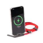 USB-C-Ladekabel mit klappbarer Handyhalterung, 60 W farbe rot erste Detailansicht