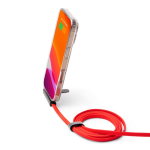 USB-C-Ladekabel mit klappbarer Handyhalterung, 60 W farbe rot zweite Detailansicht