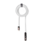 USB-C-Ladekabel mit klappbarer Handyhalterung, 60 W farbe weiß zweite Ansicht