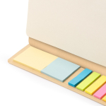 Notizbuch aus recyceltem Karton mit Hardcover und Ringbindung farbe natürliche farbe zweite Detailansicht