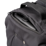 Trolley aus recyceltem Nylon mit Fächern und Griffen farbe schwarz vierte Detailansicht