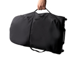 Trolley aus recyceltem Nylon mit Fächern und Griffen farbe schwarz fünfte Detailansicht