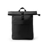 Laptoprucksack aus recyceltem Polyester mit erweiterbarem Hauptfach, 15 Zoll farbe schwarz zweite Ansicht