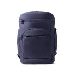 Gepolsterter Laptoprucksack aus recyceltem Polyester mit Öffnung oben, 15 Zoll farbe marineblau zweite Ansicht
