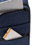 Erweiterbarer Business-Rucksack aus 900D-Nylon für 17-Zoll-Laptops farbe marineblau vierte Detailansicht