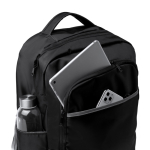 Laptoptasche aus recyceltem Nylon mit Diebstahlschutzfach, 16 Zoll farbe schwarz dritte Detailansicht
