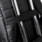 Laptoptasche aus recyceltem Nylon mit Diebstahlschutzfach, 16 Zoll farbe schwarz vierte Detailansicht