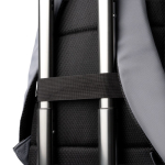 Laptop-Rucksack aus recyceltem Kunststoff mit reflektierenden Streifen, 15 Zoll farbe grau fünfte Detailansicht