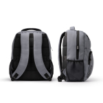 Laptop-Rucksack aus recyceltem Kunststoff mit reflektierenden Streifen, 15 Zoll farbe grau sechste Detailansicht