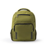 Laptop-Rucksack aus recyceltem Kunststoff mit reflektierenden Streifen, 15 Zoll farbe dunkelgrün zweite Ansicht