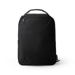 Laptop-Rucksack aus recyceltem Polyester mit gepolstertem Rücken und Schultergurten, 14 Zoll farbe schwarz zweite Ansicht