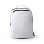 Laptop-Rucksack aus recyceltem Polyester mit gepolstertem Rücken und Schultergurten, 14 Zoll farbe weiß zweite Ansicht