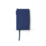 Set aus A6-Notizbuch mit Hardcover aus Kunstleder und Kugelschreiber mit blauer Tinte, linierte Seiten farbe marineblau zweite Ansicht