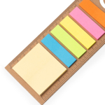 Multifunktionslesezeichen aus recyceltem Karton mit Haftnotizen farbe natürliche farbe zweite Detailansicht