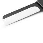Klappmesser aus matt schwarzem Edelstahl mit Sicherheitsverriegelung und Clip farbe natürliche farbe zweite Detailansicht