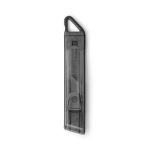 Sicherheitsmesser mit transparentem Gehäuse und selbsteinziehender Klinge farbe schwarz zweite Ansicht