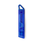 Sicherheitsmesser mit transparentem Gehäuse und selbsteinziehender Klinge farbe köngisblau zweite Ansicht