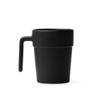 Keramiktasse mit ergonomischem Henkel und farbiger Innenseite, 250 ml farbe schwarz zweite Ansicht