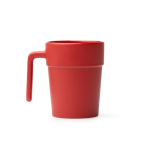 Keramiktasse mit ergonomischem Henkel und farbiger Innenseite, 250 ml farbe rot zweite Ansicht