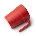Keramiktasse mit ergonomischem Henkel und farbiger Innenseite, 250 ml farbe rot zweite Detailansicht