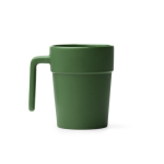 Keramiktasse mit ergonomischem Henkel und farbiger Innenseite, 250 ml farbe dunkelgrün zweite Ansicht