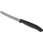 Victorinox Tafelmesser aus Edelstahl mit Wellenschliff farbe schwarz dritte Ansicht