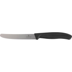 Victorinox Tafelmesser aus Edelstahl mit Wellenschliff farbe schwarz vierte Ansicht