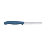 Victorinox Tafelmesser aus Edelstahl mit Wellenschliff farbe blau zweite Ansicht