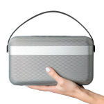 Kabelloser BrandCharger-Lautsprecher mit zwei Tieftonlautsprechern, 16 W farbe silber zweite Ansicht