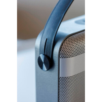 Kabelloser BrandCharger-Lautsprecher mit zwei Tieftonlautsprechern, 16 W farbe silber dritte Ansicht