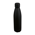 Tropffreie Trinkflasche aus recyceltem Edelstahl mit matter Oberfläche, 700 ml farbe schwarz zweite Ansicht