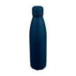Tropffreie Trinkflasche aus recyceltem Edelstahl mit matter Oberfläche, 700 ml farbe blau fünfte Ansicht
