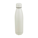 Tropffreie Trinkflasche aus recyceltem Edelstahl mit matter Oberfläche, 700 ml farbe weiß erste Ansicht