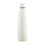 Tropffreie Trinkflasche aus recyceltem Edelstahl mit matter Oberfläche, 700 ml farbe weiß fünfte Ansicht