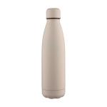 Tropffreie Trinkflasche aus recyceltem Edelstahl mit matter Oberfläche, 700 ml farbe beige dritte Ansicht