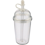 RPET-Becher mit Schraubdeckel und Strohhalm mit Silikonverschluss, 500 ml farbe transparent fünfte Ansicht