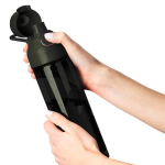 Robuste Tritan-Trinkflasche mit Klickverschluss und Tragegriff, 750 ml farbe schwarz fünfte Ansicht