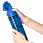Robuste Tritan-Trinkflasche mit Klickverschluss und Tragegriff, 750 ml farbe blau siebte Ansicht
