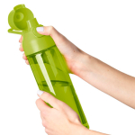 Robuste Tritan-Trinkflasche mit Klickverschluss und Tragegriff, 750 ml farbe grün vierte Ansicht