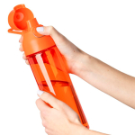 Robuste Tritan-Trinkflasche mit Klickverschluss und Tragegriff, 750 ml farbe orange erste Ansicht