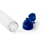 Transparente Tritan-Trinkflasche mit farbigem Deckel und Klickverschluss, 750 ml farbe blau vierte Ansicht